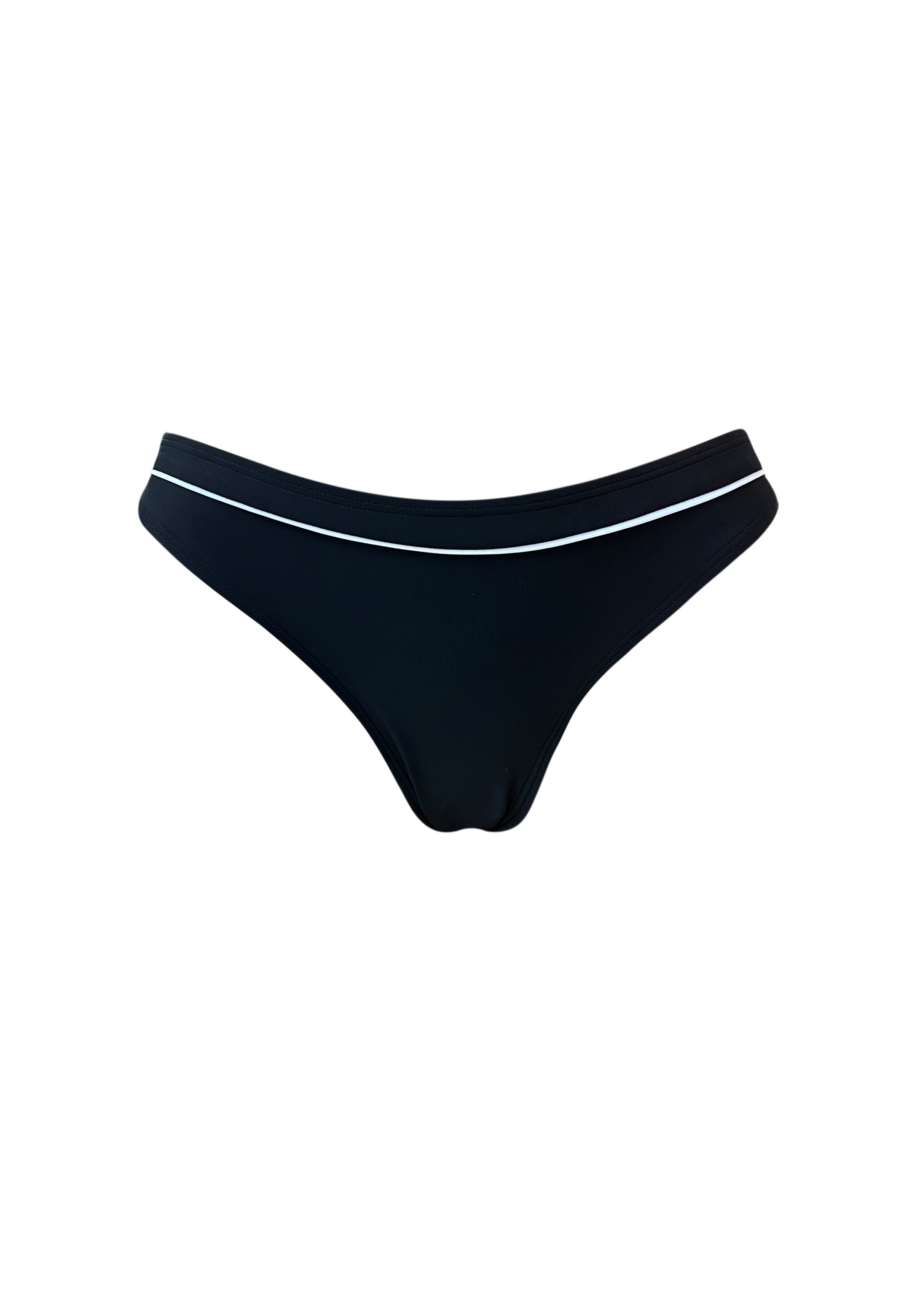 Maxime Black Medium Cut Hipster Bottom