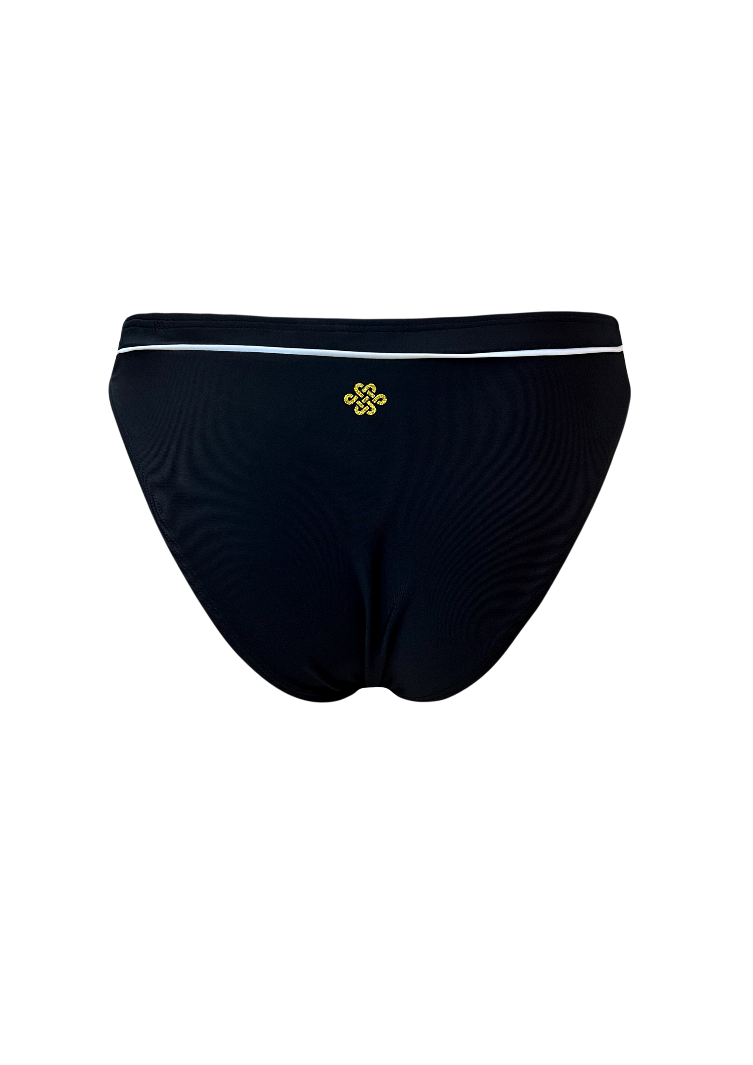 Maxime Black Medium Cut Hipster Bottom