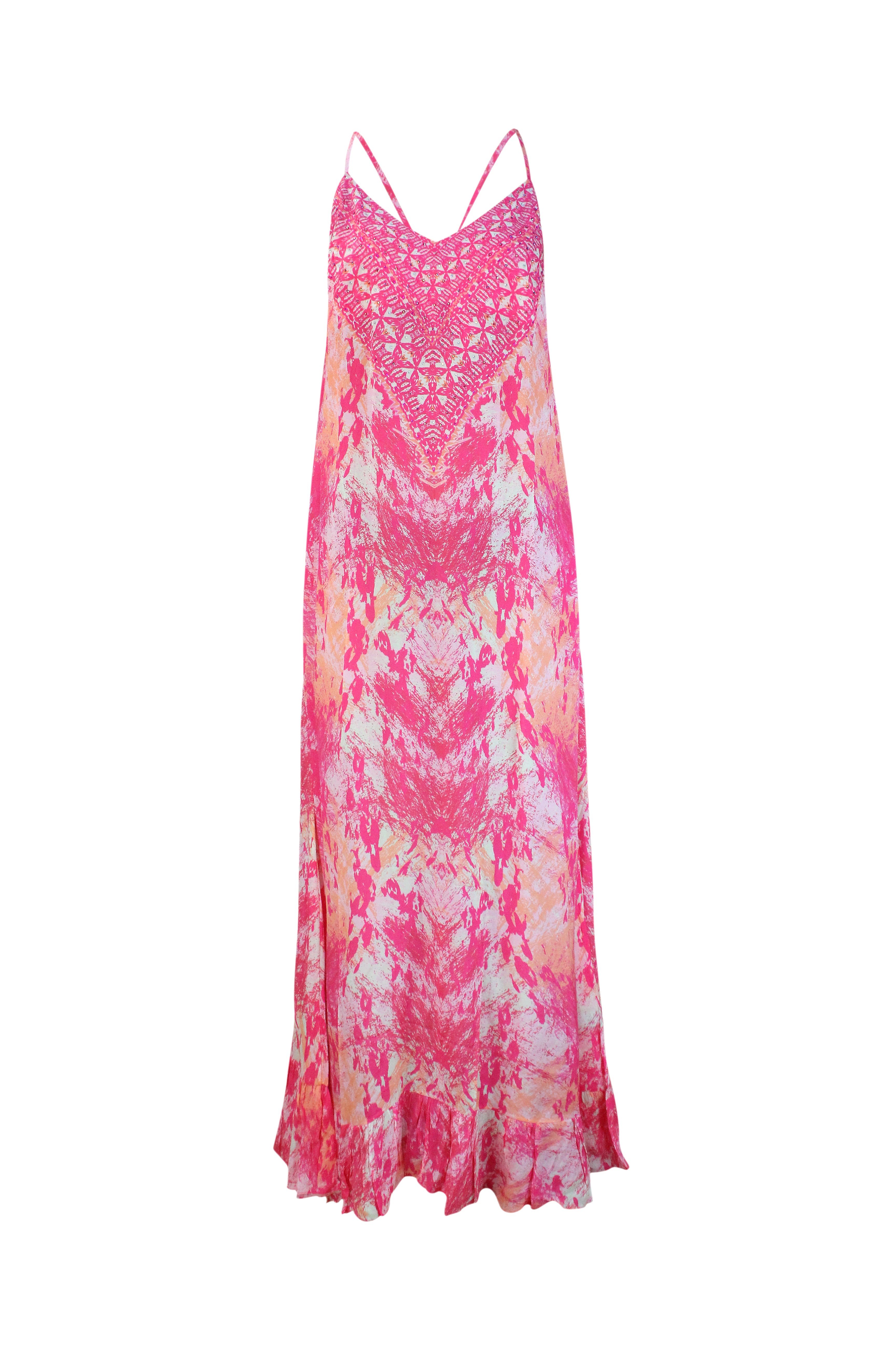 Sunset Skin Spaghetti Maxi Dress - Resort Collection