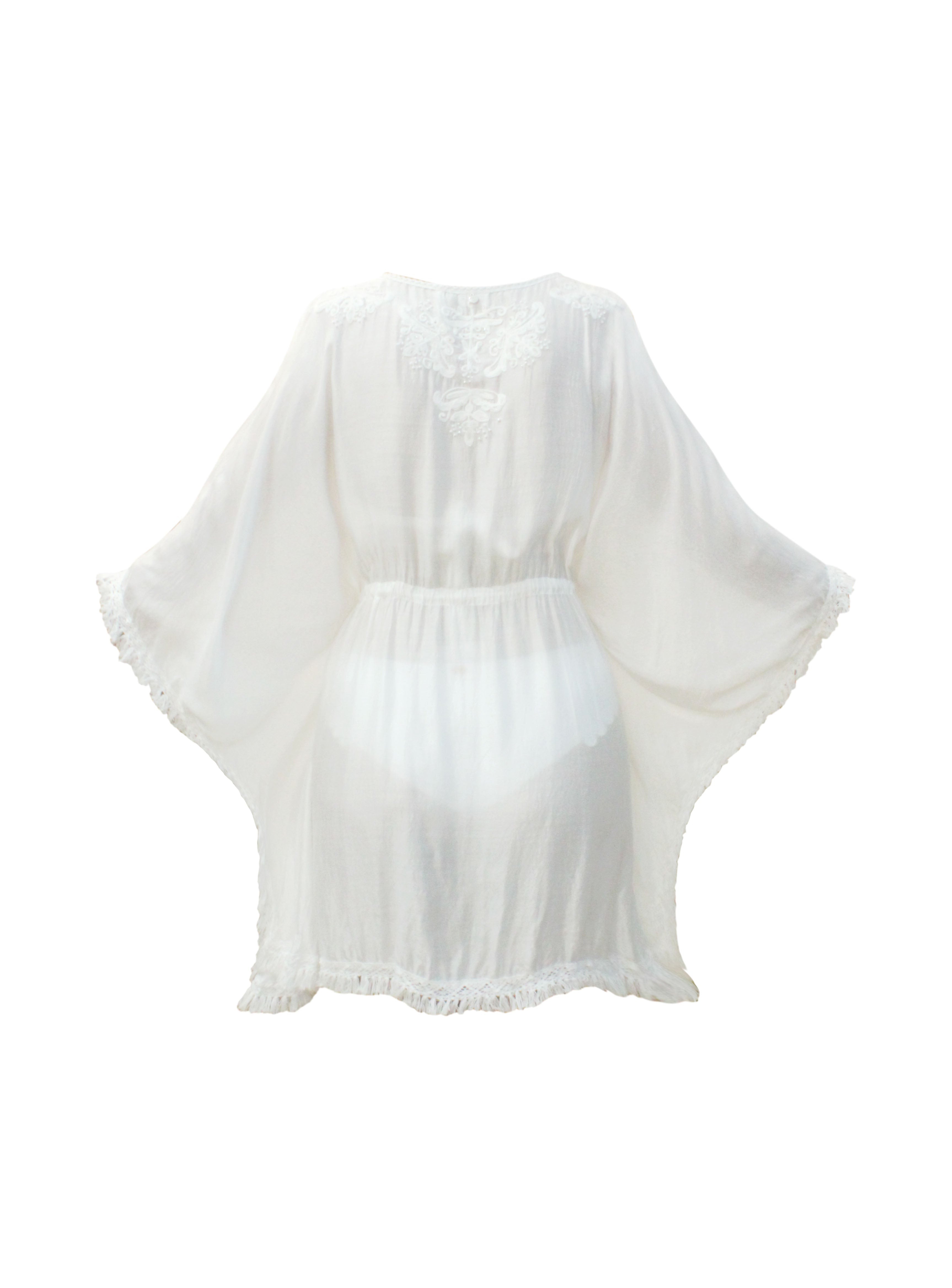 Queen White Kaftan - Resort Collection