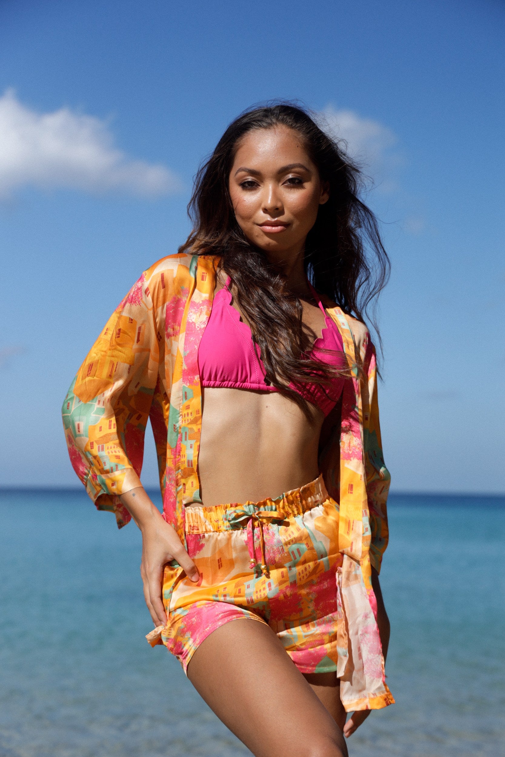 Greek Village Hedda Kimono - Resort Collection