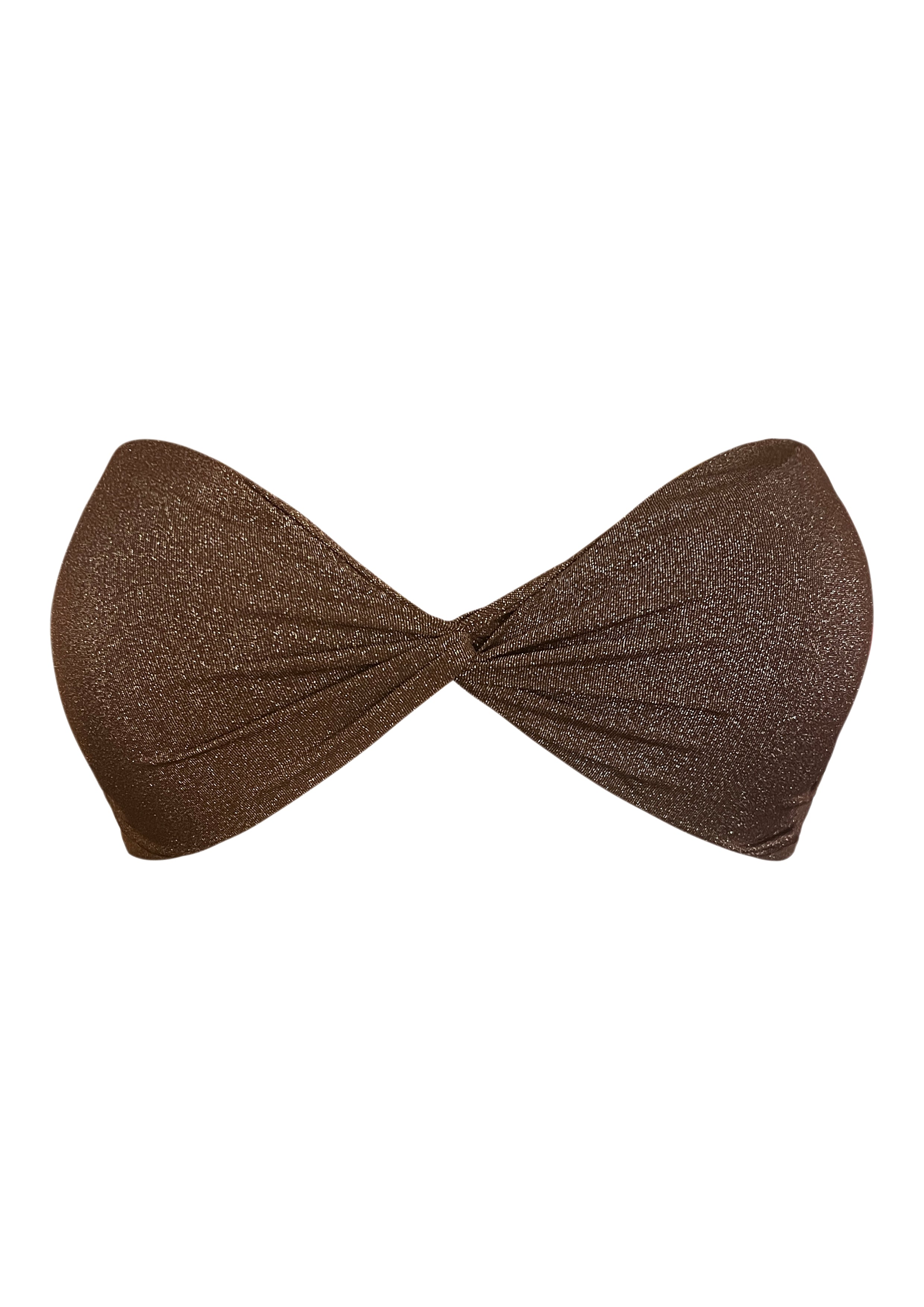 Golden Nougat Twist Bandeau Top