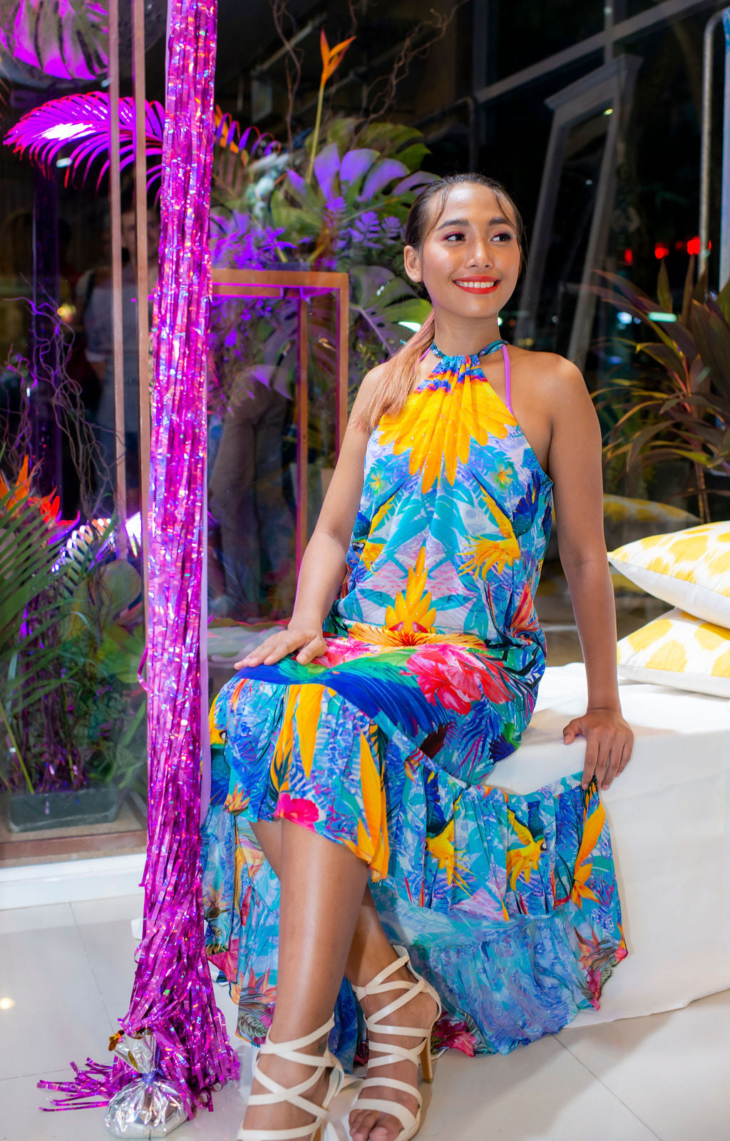 Andressa High Neck Dress - Resort Collection
