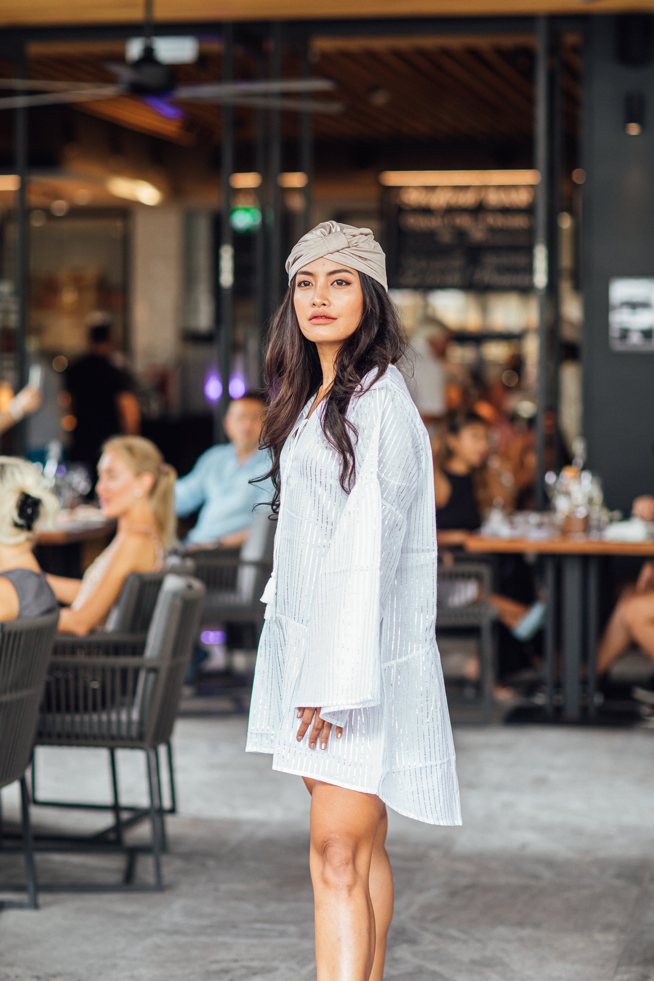 Emma Tunika Vit - Resort Collection