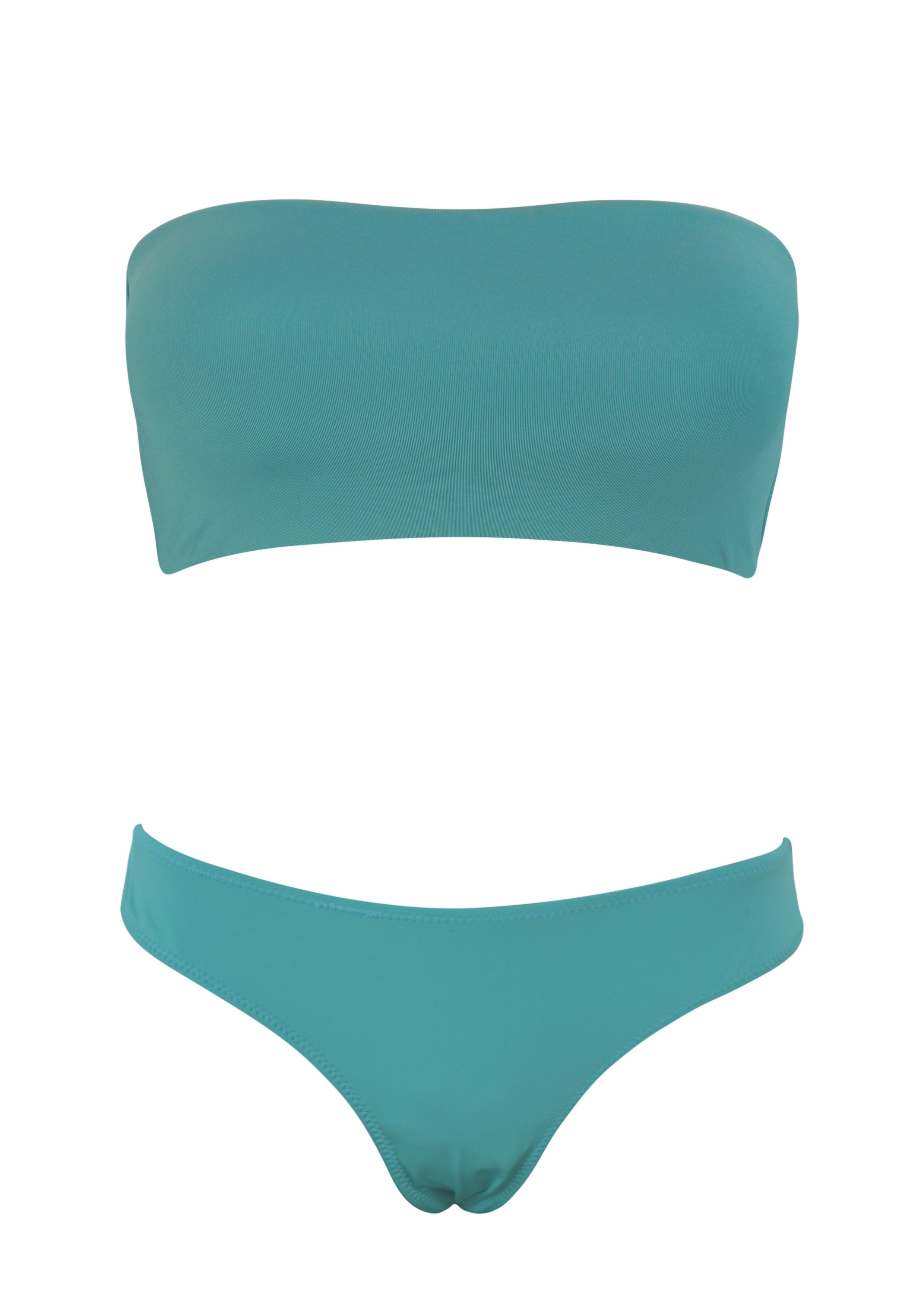 Green Bandeau Tube Top