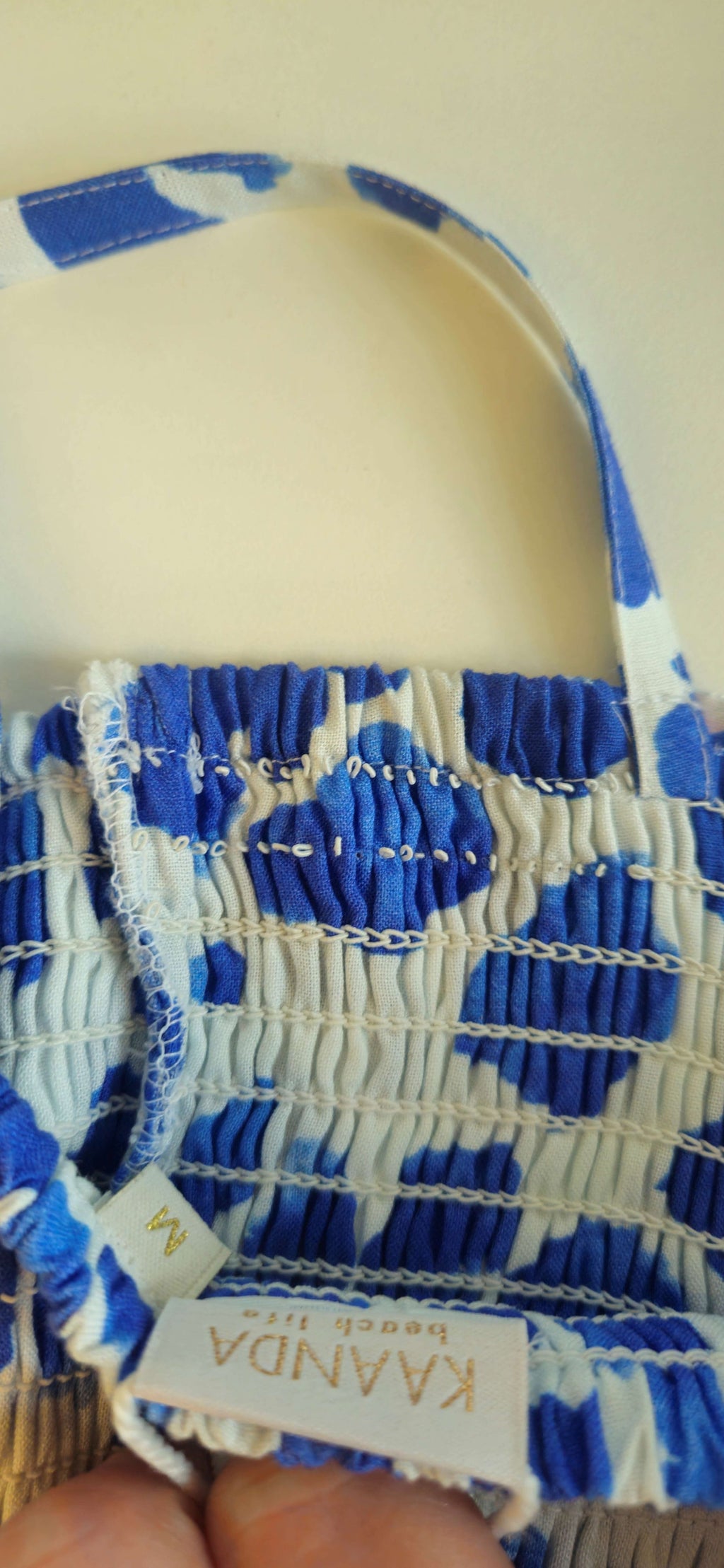 Leo Blue Inna Smock Dress-Resort Collection