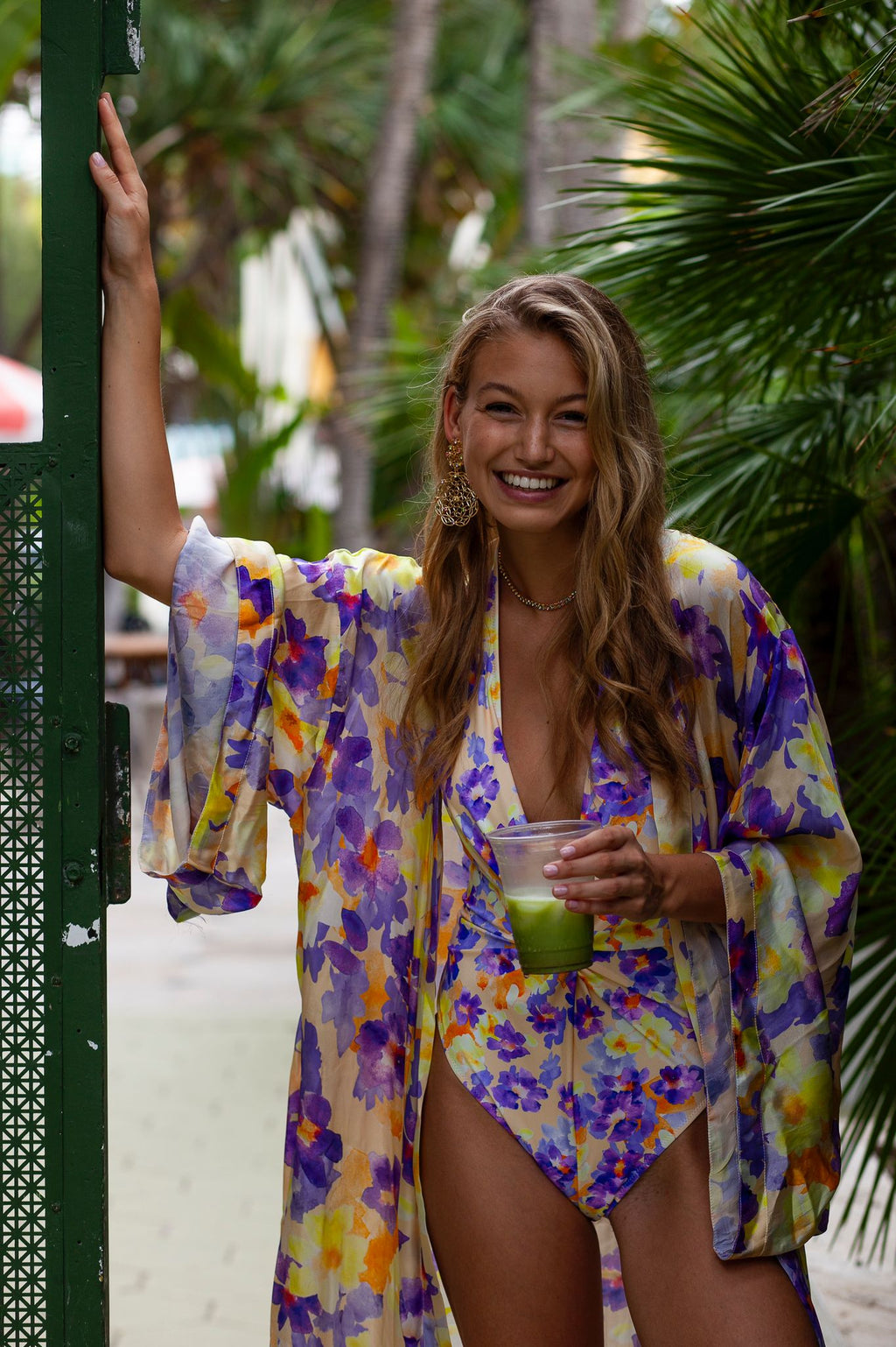 Lunch In Provence Deep Plunge Front Twist Onepiece