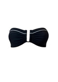Maxime Black Bandeau Top
