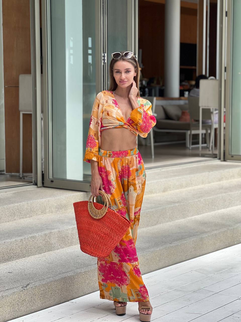 Greek Village Gypsy Wide Pant - Resort Collection