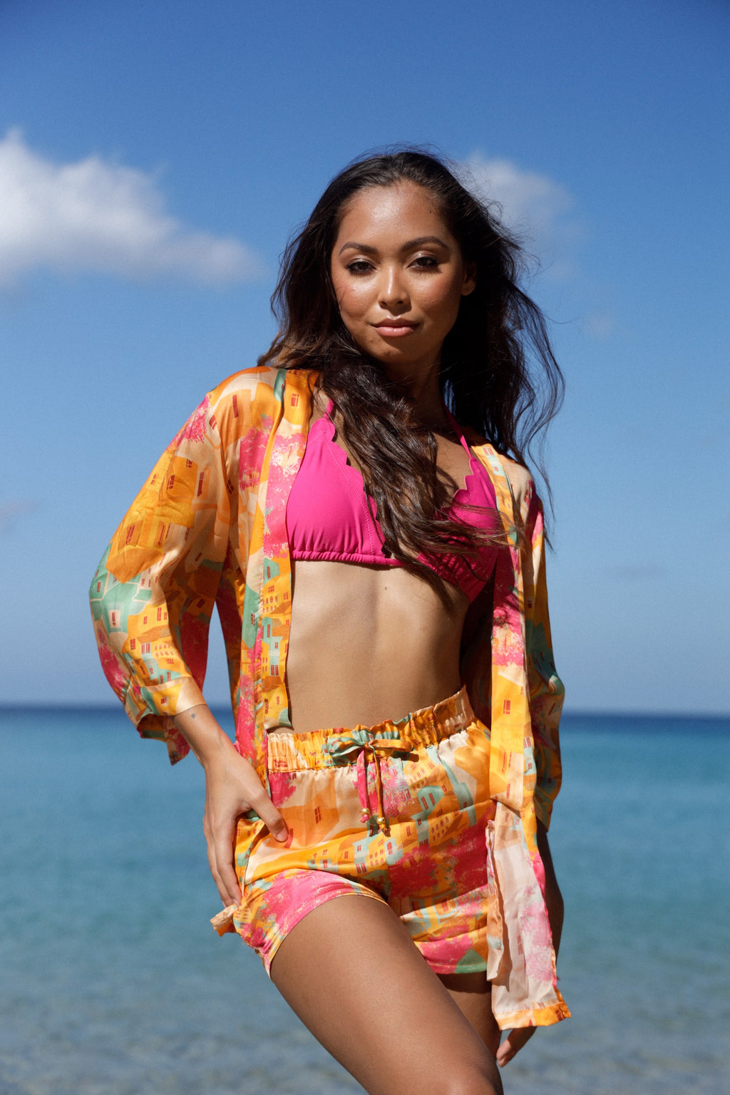 Greek Village Hedda Kimono - Resort Collection