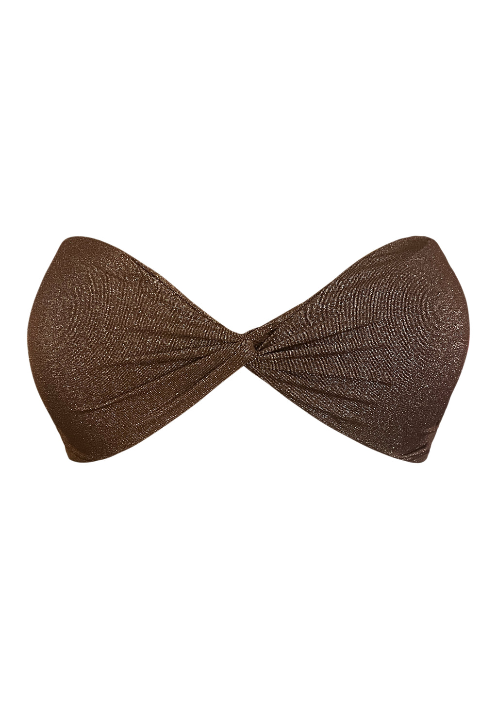 Golden Nougat Twist Bandeau Top